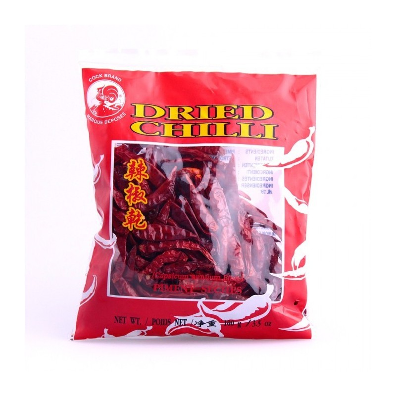 Piments entiers  séchés 100g