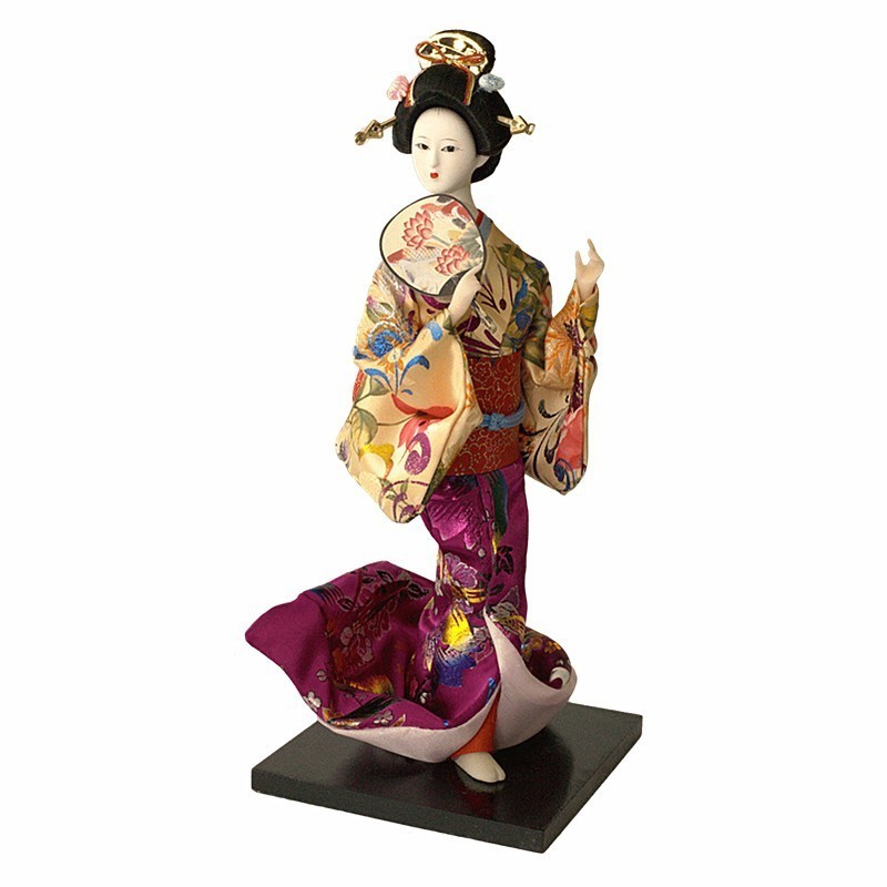 Poupée Geisha avec eventail