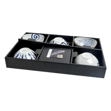 COFFRET DE 5 BOLS JAPONAIS