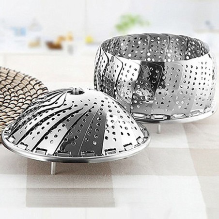 Panier vapeur en acier inoxydable-Orientals Essentials-23cm