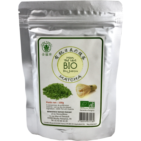 Mon Thé Vert  BIO - Thé vert Matcha - Fine Tonic - 80g