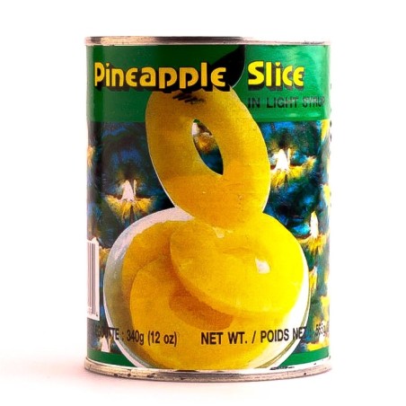 Ananas en tranches au sirop 565g