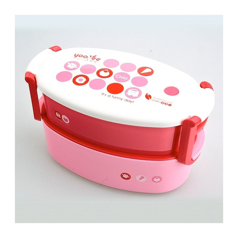 Bento 3 compartiments rose