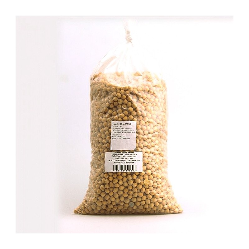 Grains de soja jaune 1kg