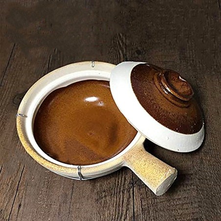 Cocotte en terre cuite pour cuisson