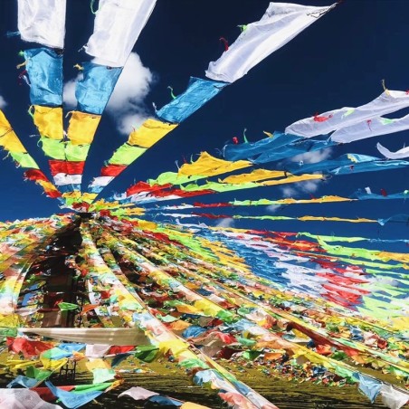 Drapeaux tibétain 20 faces-35*28cm