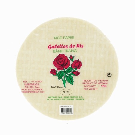 Galettes de riz 31cm Red Rose 1kg