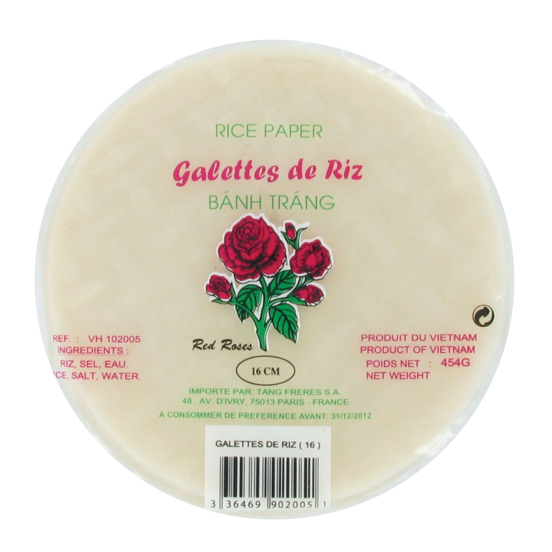 Galettes de riz 16cm  Red Rose 454g