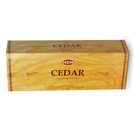 Encens Charbon de bois - Hem Cèdre 8 bâtons