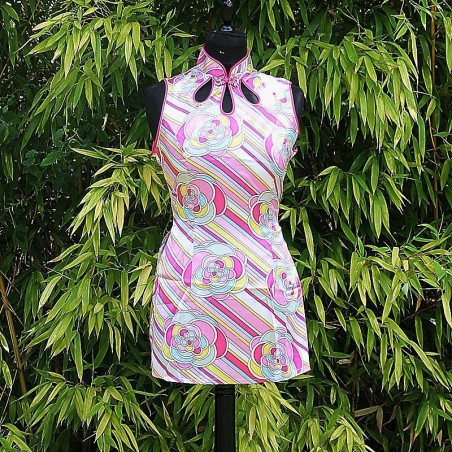 Robe/Tunique fleurs pop colorées 