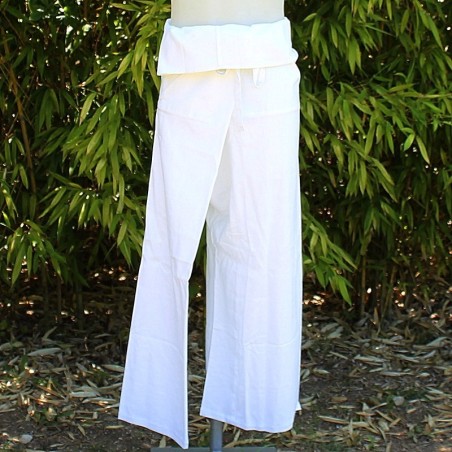 Pantalon Thaïlandais blanc - Taille Unique