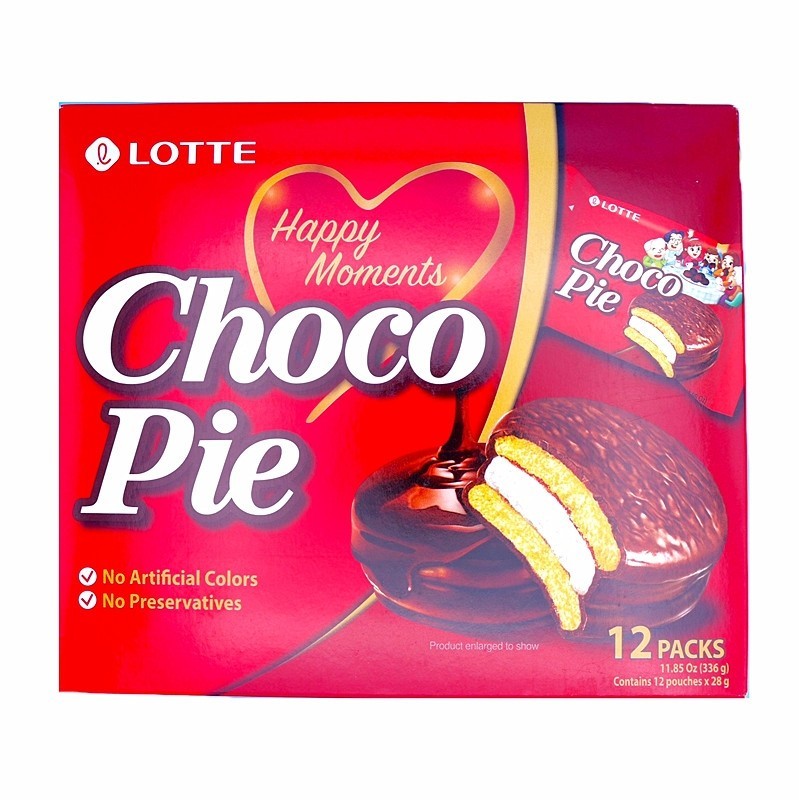 Choco Pie - Lotte - 12 portions individuelles