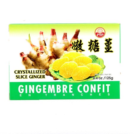 Gingembre confit en tranches-PSP-125g