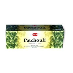 Encens Charbon de bois - Hem Patchouli 8 bâtons