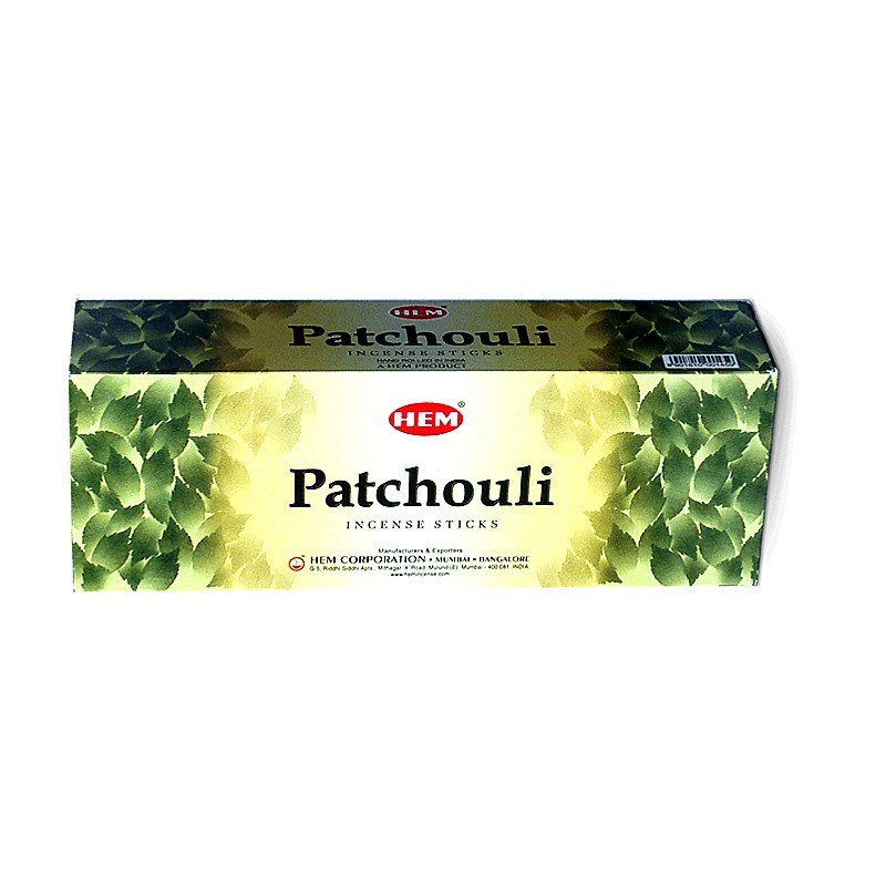 Encens Charbon de bois - Hem Patchouli 8 bâtons