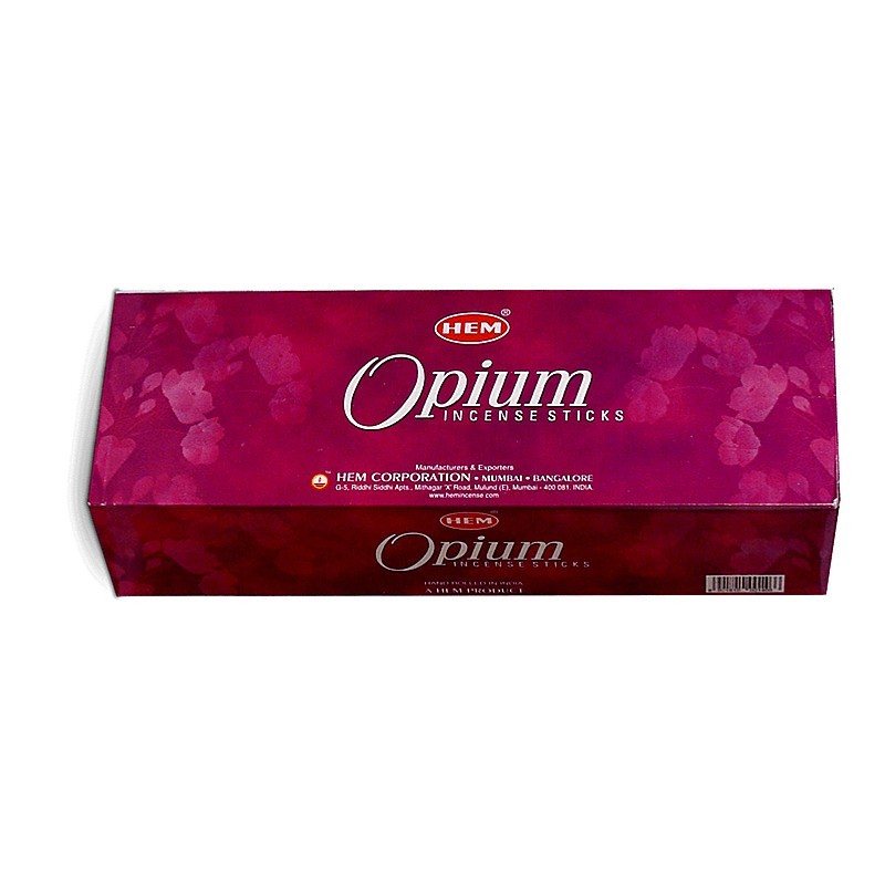 Encens Charbon de bois - Hem Opium SQ 8 bâtons
