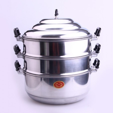 Marmite vapeur 3 compartiments