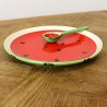 Ensemble Assiette/cuillère pastèque