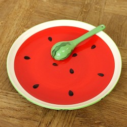 Ensemble Assiette/cuillère pastèque