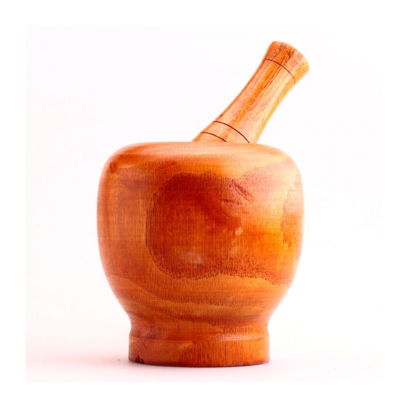 Mortier et pilon en bois