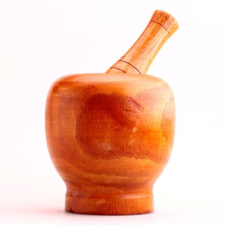 Mortier et pilon en bois