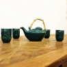 Service à thé-vert-5 pièces