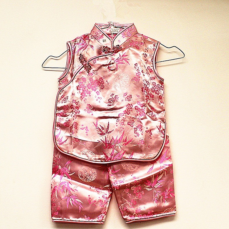 Ensemble traditionnel-rose-4 ans