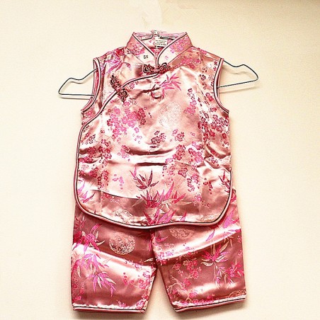 Ensemble traditionnel-rose-4 ans