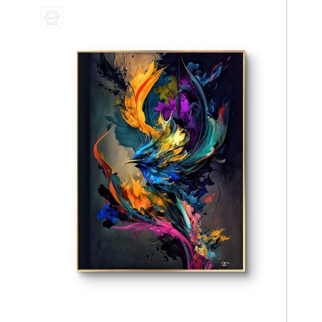 Impression sur Aluminium ( Knife Pattern Kate Moss) 70x70 cm