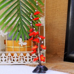 Bouquet de fleurs rouges \"centre de table\"