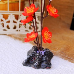 Bouquet de fleurs rouges \"centre de table\"