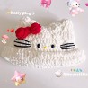 Kit de laine pour bonnet \"hello kitty\"