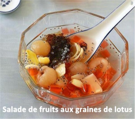 SALADE DE FRUITS AUX GRAINES DE LOTUS
