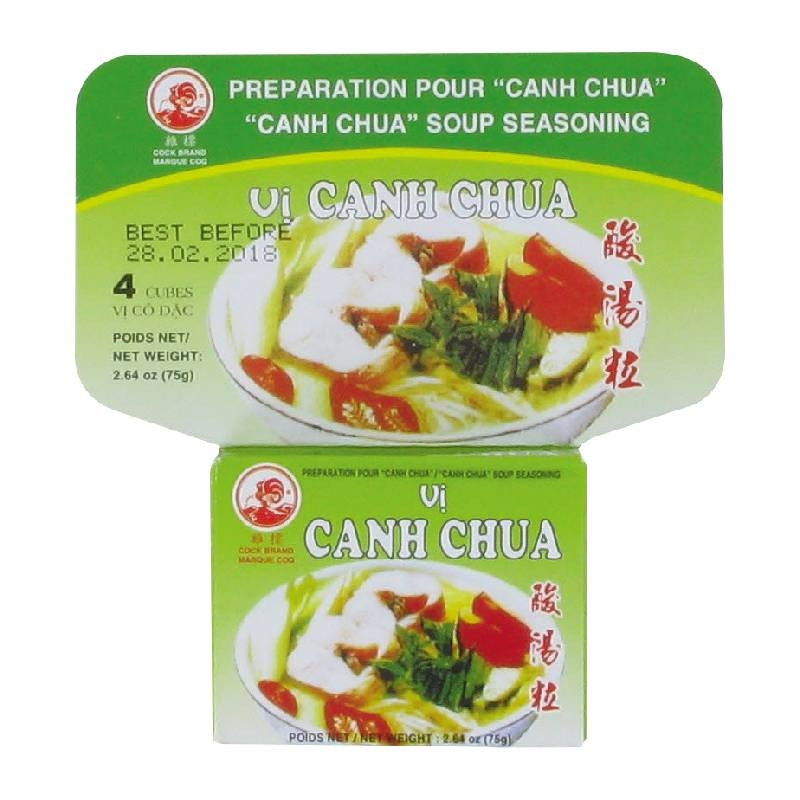 Préparation pour soupe Canh Chua Cock Brand - 4 cubes