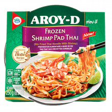 Pad Thaï aux crevettes surgelés - Aroy-D-250g