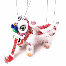 Marionnette du Lion Chinois  " Hanfu" traditionnel
