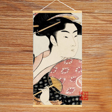 Kakémono motif Geisha 60 x 30 cm