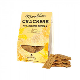 Crackers aux insectes entiers saveur Sésame-Microdélices-9g