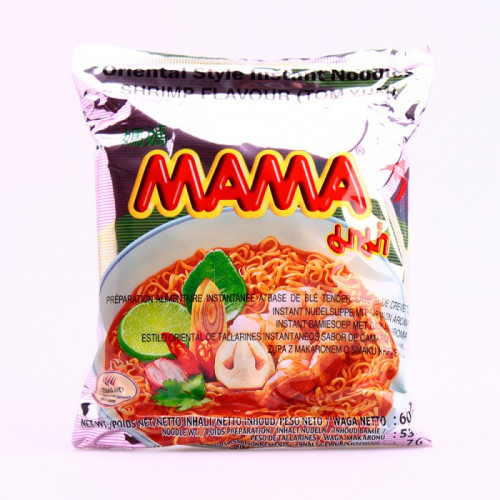 Soupe de nouilles saveur crevettes (Tom yum) -Mama-60g