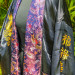 Kimono réversible noir calligraphie et dragon Taille unique